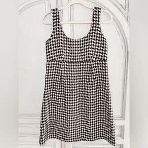 Women’s Vineyard Vines Brown and White Houndstooth Dress, Sz 8
